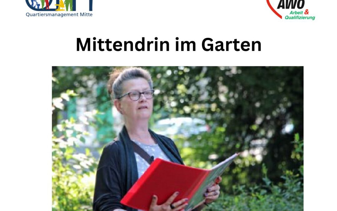 Einladung Lesung „Mitten im Garten“