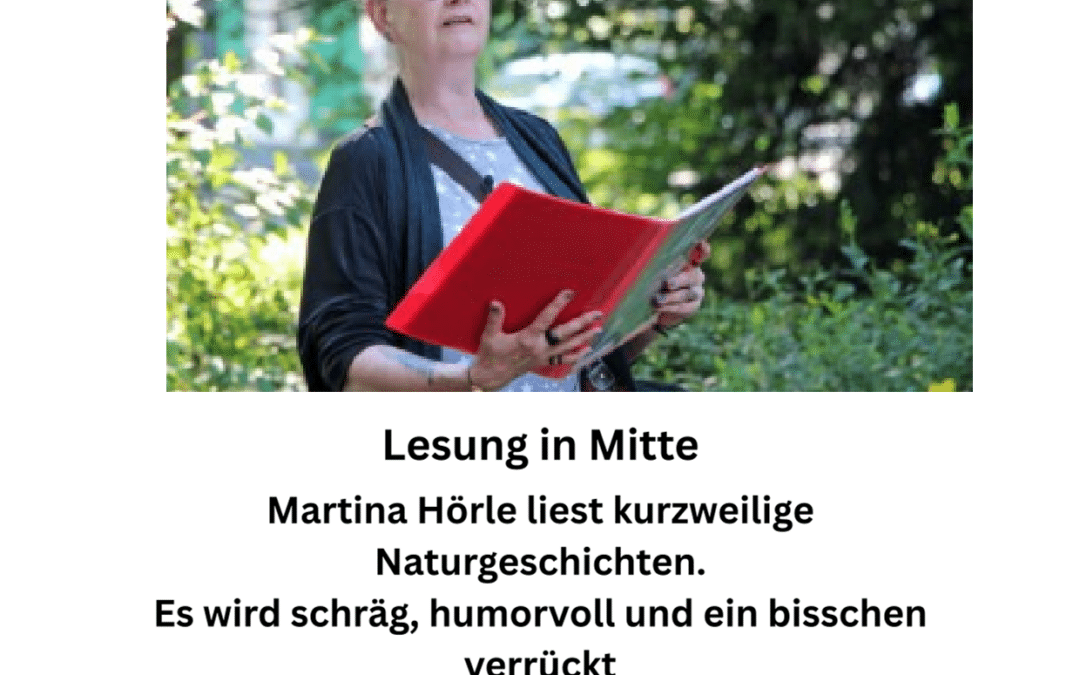 Einladung Lesung „Mitten im Garten“