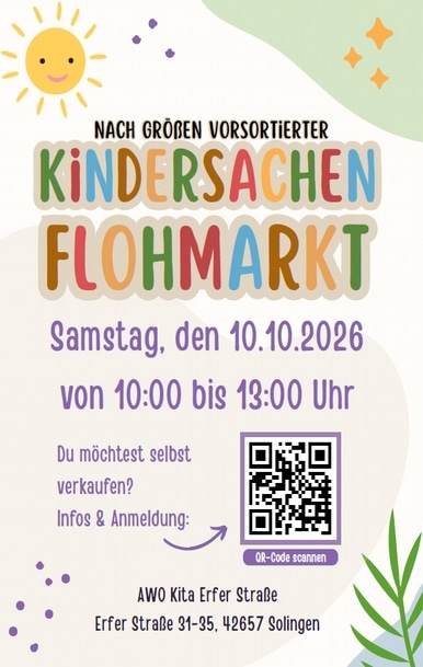7. Flohmarkt in der AWO Kita Erfer Strasse
